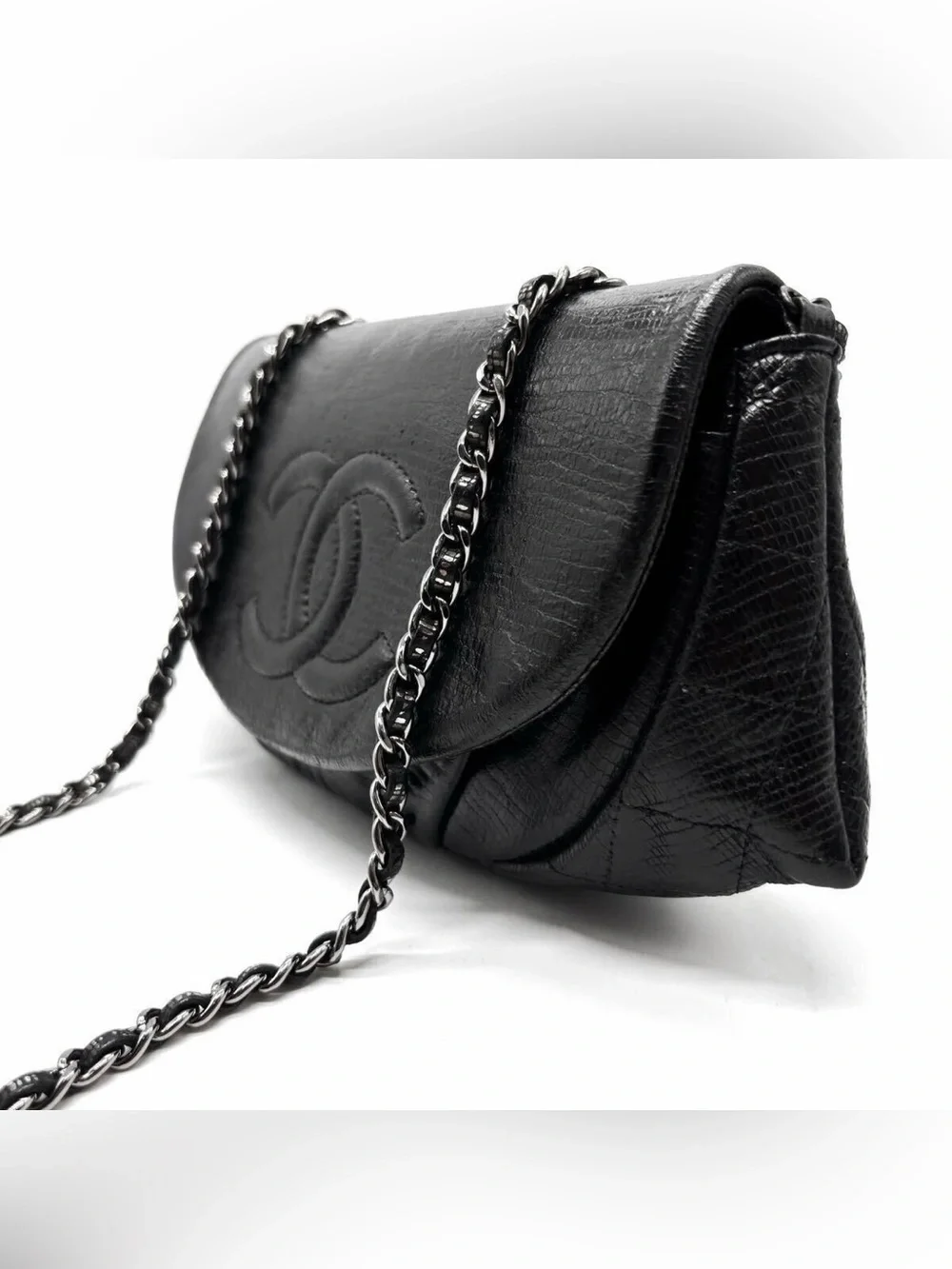 CHANEL HALF MOON WALLET ON CHAIN CC Flap Crossbody